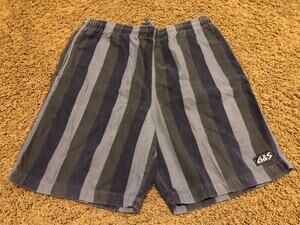 Gordon & Smith black/gray stripped men's 100% cotton shorts men's size small